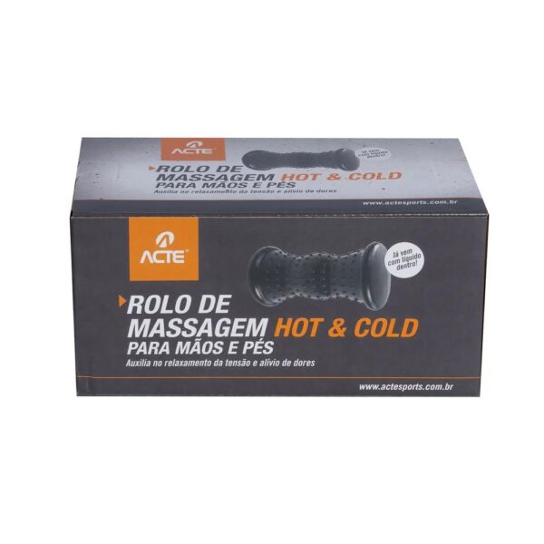 Massageador Rolo Mãos e Pés PVC T166 Preto Acte